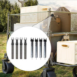Maxbell 4x Utility Wagon Table Pole Fittings Lifting Tube for Fishing Hiking Camping M8 Nuts