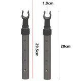 Maxbell 4x Utility Wagon Table Pole Fittings Lifting Tube for Fishing Hiking Camping M8 Nuts