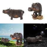 Maxbell Air Bubbler Hippo Fish Tank Bubbler Decoration for Hermit Crab Tank Aquarium 14.5cmx7cmx5.3cm