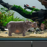 Maxbell Air Bubbler Hippo Fish Tank Bubbler Decoration for Hermit Crab Tank Aquarium 14.5cmx7cmx5.3cm