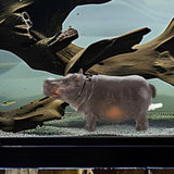 Maxbell Air Bubbler Hippo Fish Tank Bubbler Decoration for Hermit Crab Tank Aquarium 14.5cmx7cmx5.3cm