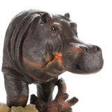 Maxbell Air Bubbler Hippo Fish Tank Bubbler Decoration for Hermit Crab Tank Aquarium 20cmx17.5cmx17.5cm