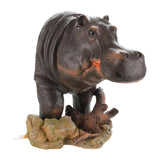 Maxbell Air Bubbler Hippo Fish Tank Bubbler Decoration for Hermit Crab Tank Aquarium 20cmx17.5cmx17.5cm