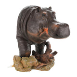 Maxbell Air Bubbler Hippo Fish Tank Bubbler Decoration for Hermit Crab Tank Aquarium 20cmx17.5cmx17.5cm