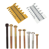 Maxbell Screw Measuring Ruler Thread Size Checker Screw Sorter Thickened Sorter Tool Yellow