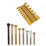 Maxbell Screw Measuring Ruler Thread Size Checker Screw Sorter Thickened Sorter Tool Yellow
