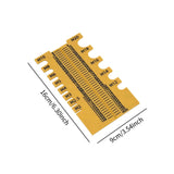 Maxbell Screw Measuring Ruler Thread Size Checker Screw Sorter Thickened Sorter Tool Yellow