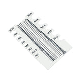 Maxbell Screw Measuring Ruler Thread Size Checker Screw Sorter Thickened Sorter Tool White