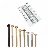 Maxbell Screw Measuring Ruler Thread Size Checker Screw Sorter Thickened Sorter Tool White
