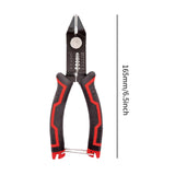 Maxbell Cable Stripper 6" Carbon Steel Crimping Tool for Crimping Joining Electrical