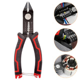 Maxbell Cable Stripper 6" Carbon Steel Crimping Tool for Crimping Joining Electrical
