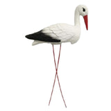 Maxbell Simulated Bird Crane Miniature with Iron Wire Legs Lightweight PE Bird Model