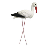 Maxbell Simulated Bird Crane Miniature with Iron Wire Legs Lightweight PE Bird Model
