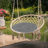 Maxbell Hanging Egg Chair Cushion Decor Rocking Chair Cushion for Sofa Patio Balcony Grey