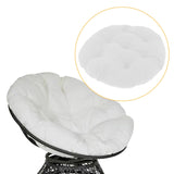 Maxbell Hanging Egg Chair Cushion Decor Rocking Chair Cushion for Sofa Patio Balcony White
