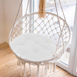 Maxbell Hanging Egg Chair Cushion Decor Rocking Chair Cushion for Sofa Patio Balcony White