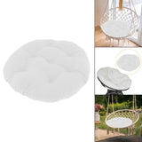 Maxbell Hanging Egg Chair Cushion Decor Rocking Chair Cushion for Sofa Patio Balcony White