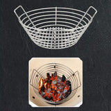 Maxbell Lump Charcoal Fire Basket with Handle Stainless Steel Charcoal Ash Collector