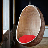 Maxbell Hanging Egg Chair Cushion Comfortable Replacement for Indoor Balcony Outdoor Red