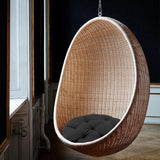 Maxbell Hanging Egg Chair Cushion Comfortable Replacement for Indoor Balcony Outdoor Black