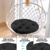 Maxbell Hanging Egg Chair Cushion Comfortable Replacement for Indoor Balcony Outdoor Black