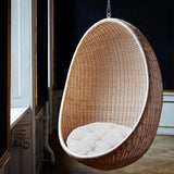 Maxbell Hanging Egg Chair Cushion Comfortable Replacement for Indoor Balcony Outdoor White