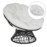 Maxbell Hanging Egg Chair Cushion Comfortable Replacement for Indoor Balcony Outdoor White