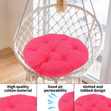 Maxbell Hanging Egg Chair Cushion Comfortable Replacement for Indoor Balcony Outdoor Pink