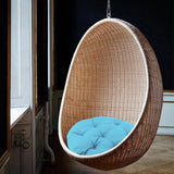 Maxbell Hanging Egg Chair Cushion Comfortable Replacement for Indoor Balcony Outdoor Light Blue