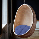Maxbell Hanging Egg Chair Cushion Comfortable Replacement for Indoor Balcony Outdoor Deep Blue