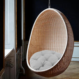 Maxbell Hanging Egg Chair Cushion Comfortable Replacement for Indoor Balcony Outdoor Light Grey