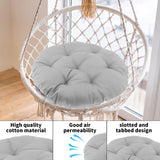 Maxbell Hanging Egg Chair Cushion Comfortable Replacement for Indoor Balcony Outdoor Light Grey