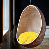 Maxbell Hanging Egg Chair Cushion Comfortable Replacement for Indoor Balcony Outdoor Yellow