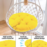 Maxbell Hanging Egg Chair Cushion Comfortable Replacement for Indoor Balcony Outdoor Yellow
