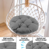 Maxbell Hanging Egg Chair Cushion Comfortable Replacement for Indoor Balcony Outdoor Grey