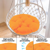 Maxbell Hanging Egg Chair Cushion Comfortable Replacement for Indoor Balcony Outdoor Orange