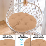 Maxbell Hanging Egg Chair Cushion Comfortable Replacement for Indoor Balcony Outdoor Khaki