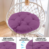 Maxbell Hanging Egg Chair Cushion Comfortable Replacement for Indoor Balcony Outdoor Violet