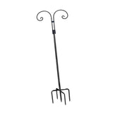 Maxbell Double Shepherds Hook Iron for Hummingbird Feeder Flower Basket Bird Feeders Height 2M