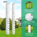 Maxbell 4x Trunk Wrap Plants Guard Sturdy Wildlife Protection Spiral Trunk Protector White
