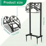 Maxbell Garden Hose Reel Holder Stable Organiser Ground Insert for Home Yard Outside