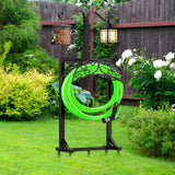 Maxbell Garden Water Hose Holder Organizer Stand for Supports 150 ft Hose Patch Lawn