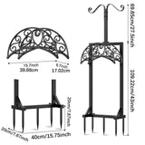 Maxbell Garden Water Hose Holder Organizer Stand for Supports 150 ft Hose Patch Lawn