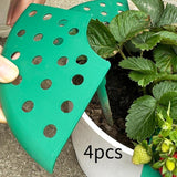 Maxbell 4x Strawberry Plant Supports Lightweight Keep Berries Clean Protection Racks Green