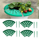 Maxbell 4x Strawberry Plant Supports Lightweight Keep Berries Clean Protection Racks Green