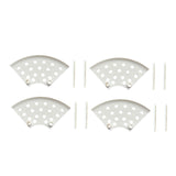 Maxbell 4x Strawberry Plant Supports Lightweight Keep Berries Clean Protection Racks White