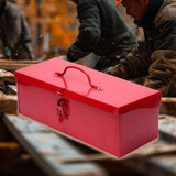 Maxbell Iron Tool Box Small Tool Box Tool Chest Non Slip Handle Portable for Garages