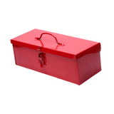 Maxbell Iron Tool Box Small Tool Box Tool Chest Non Slip Handle Portable for Garages