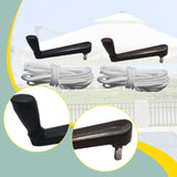 Maxbell Crank Handle Balcony Picnic Lawn Outdoor Patio Umbrella Crank Handle Black