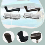 Maxbell Crank Handle Balcony Picnic Lawn Outdoor Patio Umbrella Crank Handle Black